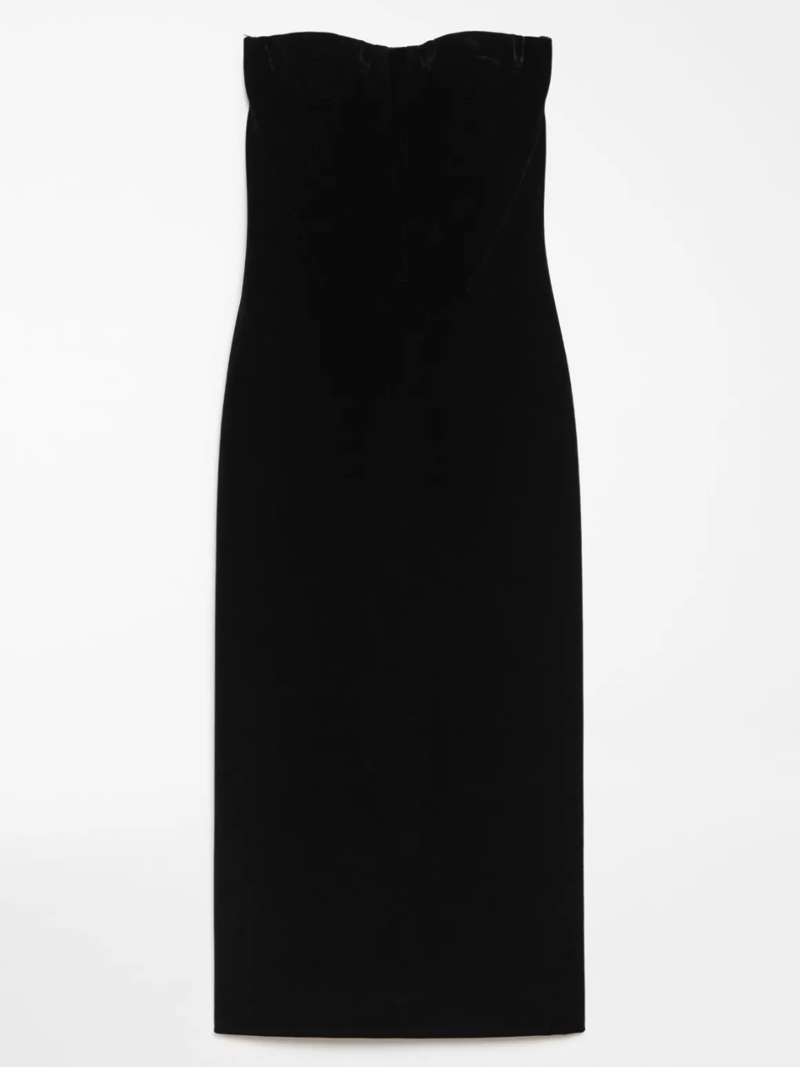 Abito a bustier in velluto