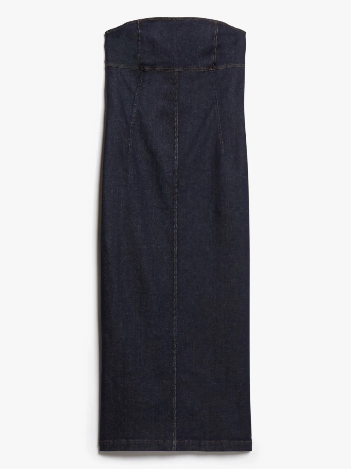 Abito bustier in denim