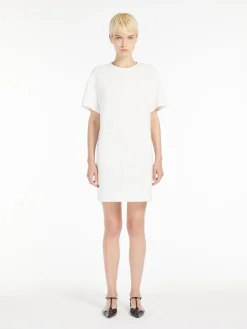 Abito t-shirt in cady