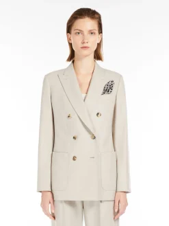 Blazer doppiopetto in cachemire