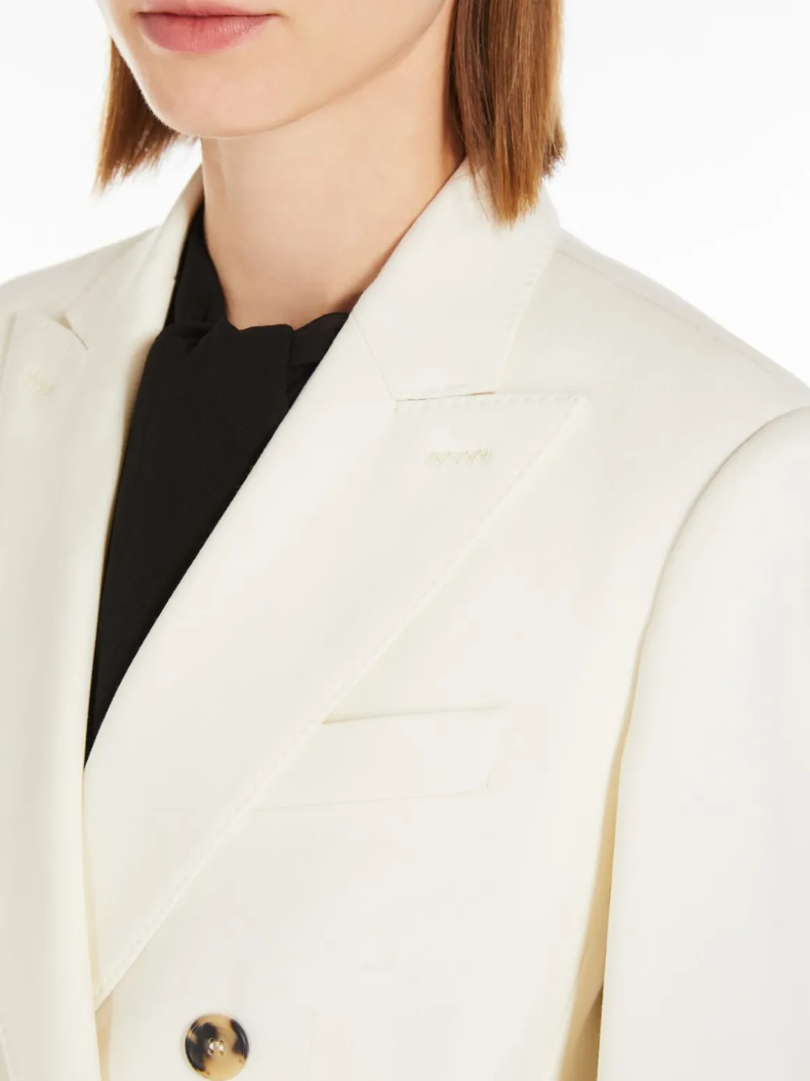 Blazer doppiopetto in granité di lana