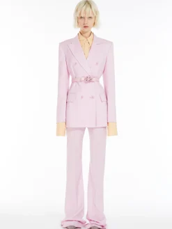 Blazer doppiopetto in lana stretch