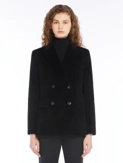 Blazer doppiopetto in velluto