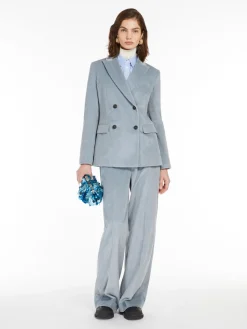 Blazer doppiopetto in velluto