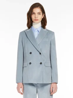 Blazer doppiopetto in velluto
