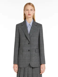 Blazer in batavia di lana