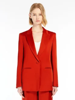 Blazer in enver satin
