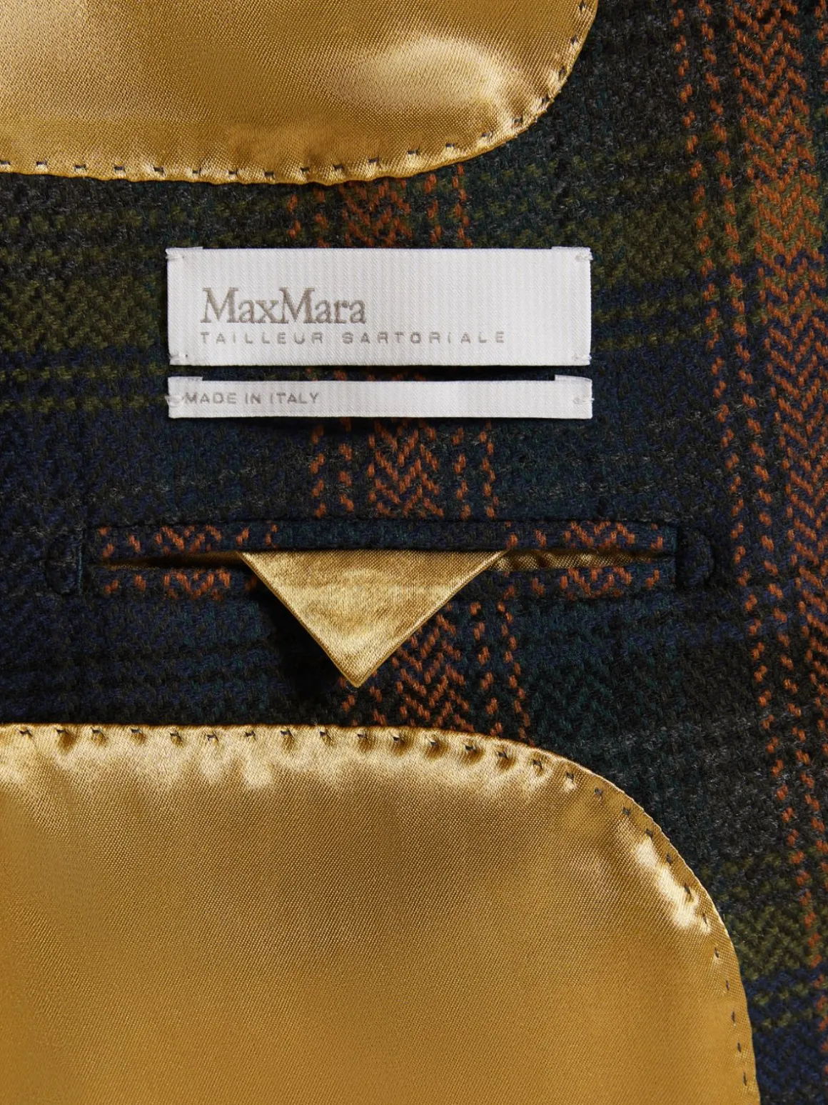 Blazer in lana e cachemire disegnata