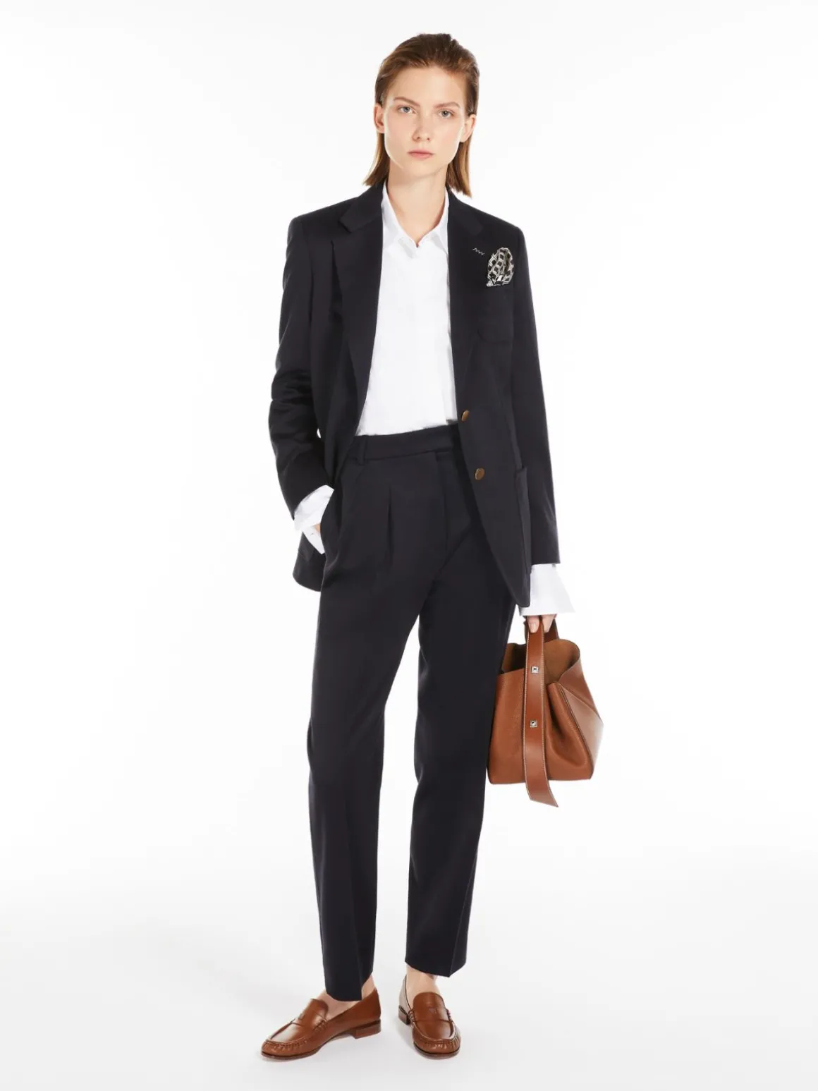 Blazer monopetto in cammello