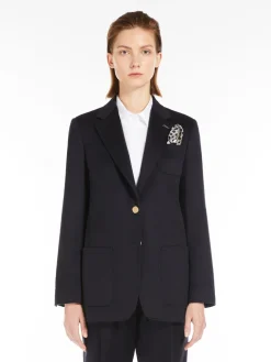 Blazer monopetto in cammello