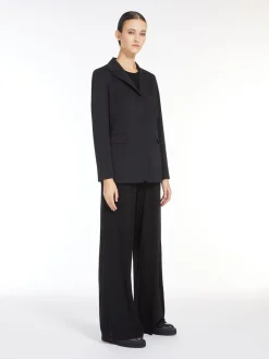 Blazer monopetto in jersey tecnico