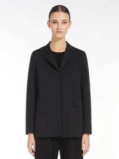 Blazer monopetto in jersey tecnico