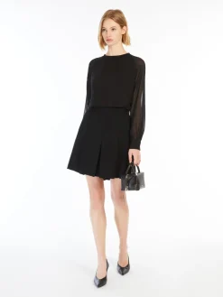 Blusa in georgette di pura seta
