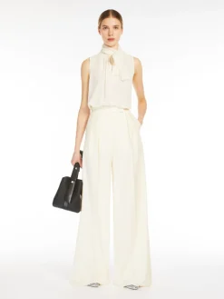 Blusa in georgette di seta