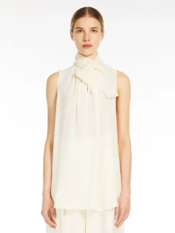 Blusa in georgette di seta