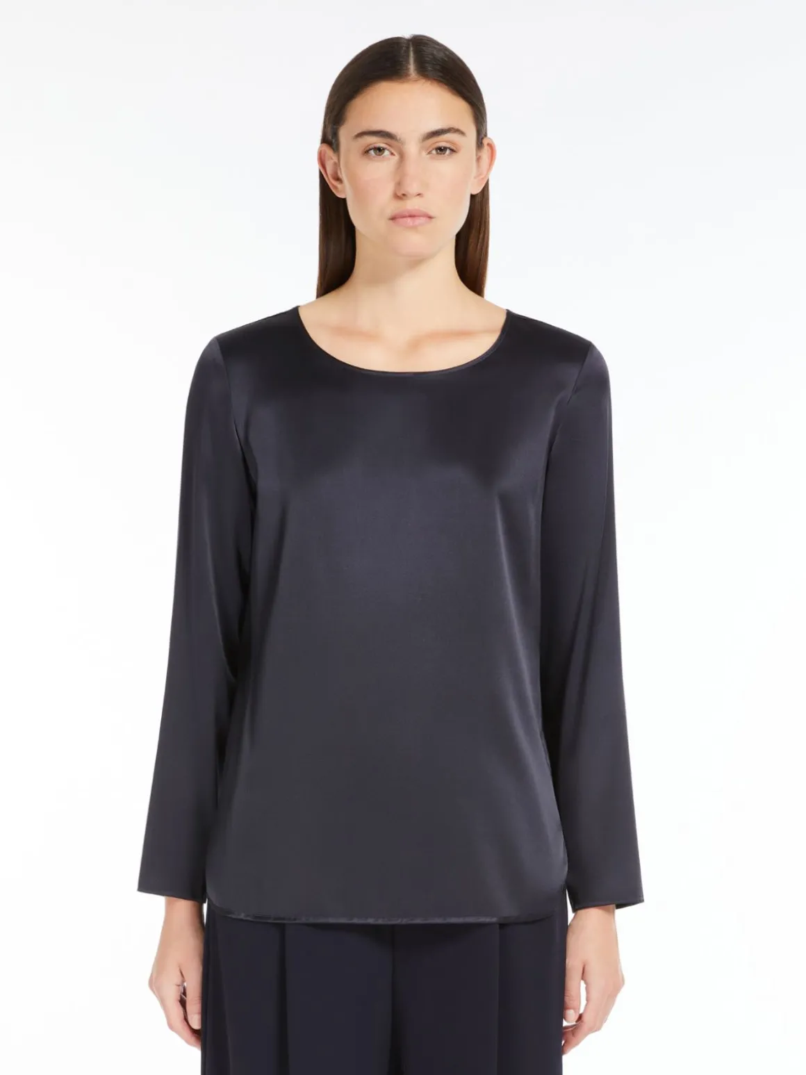 Blusa in raso di seta