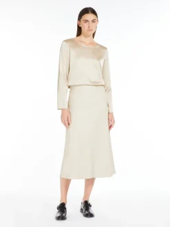 Blusa in raso di seta