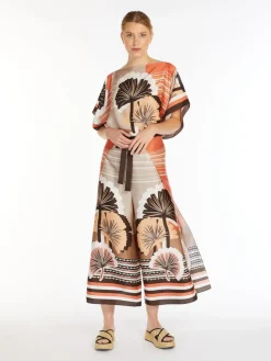 Blusa in raso stampato