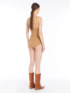 Body in maglia a coste