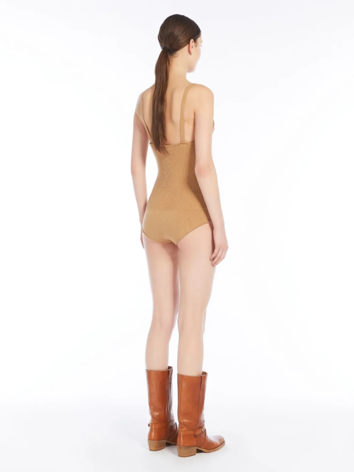 Body in maglia a coste
