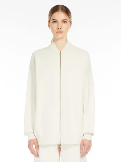 Bomber in maglia di viscosa