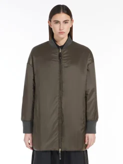 Bomber reversibile in tela tecnica