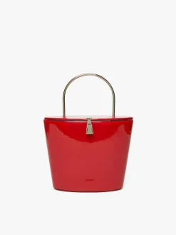 Borsa a secchiello in vernice