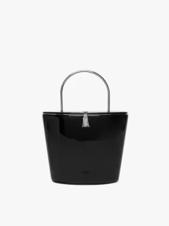 Borsa a secchiello in vernice