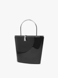 Borsa a secchiello in vernice