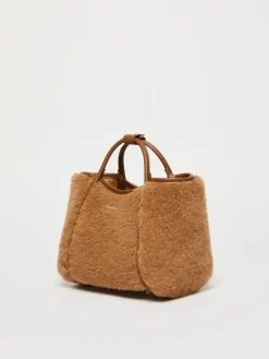 Borsa Marine extra small in tessuto Teddy