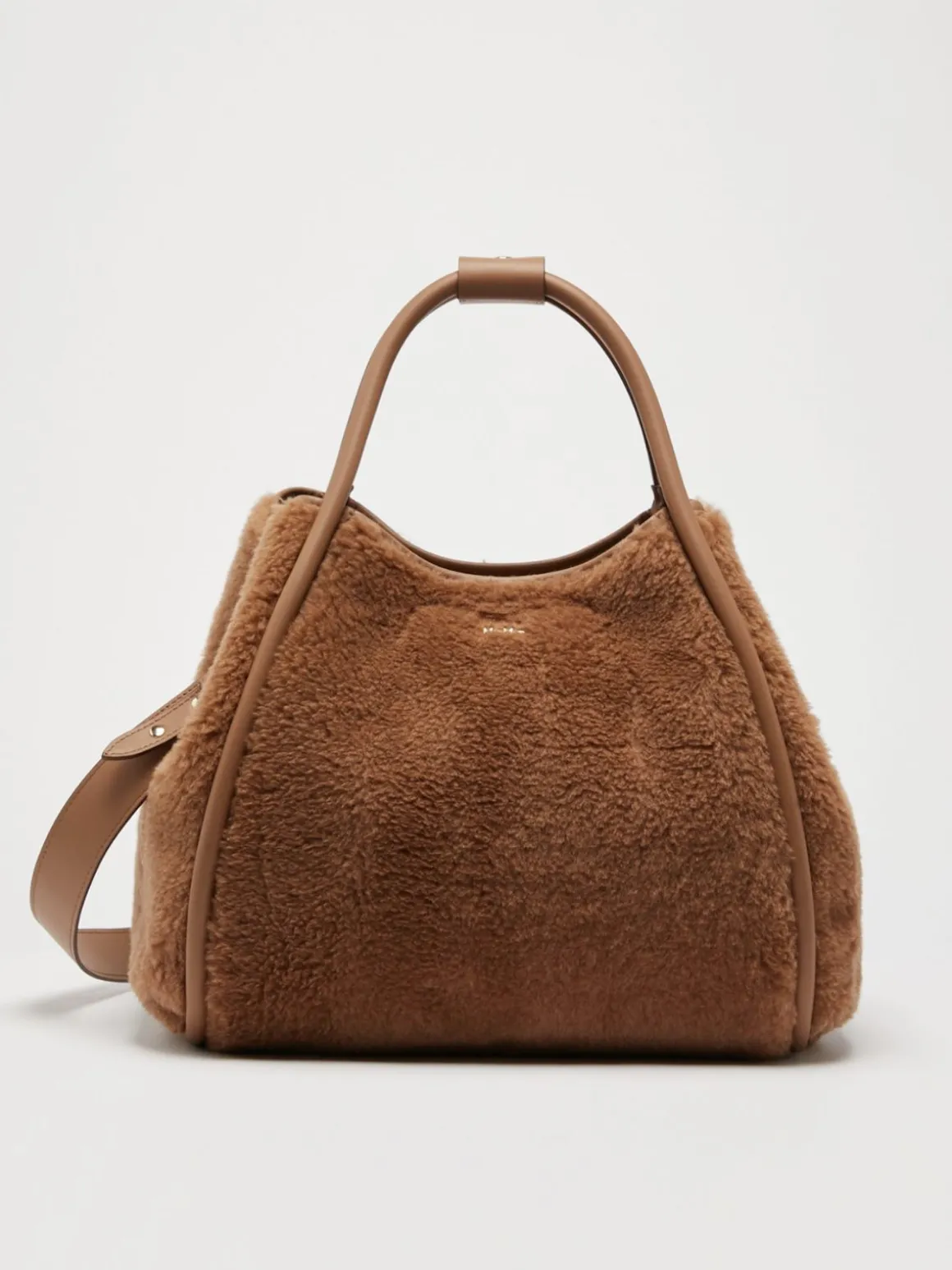 Borsa Marine medium in tessuto Teddy