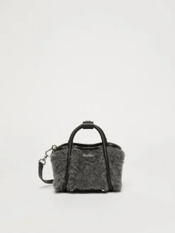 Borsa Marine mini in Teddy di lana e alpaca