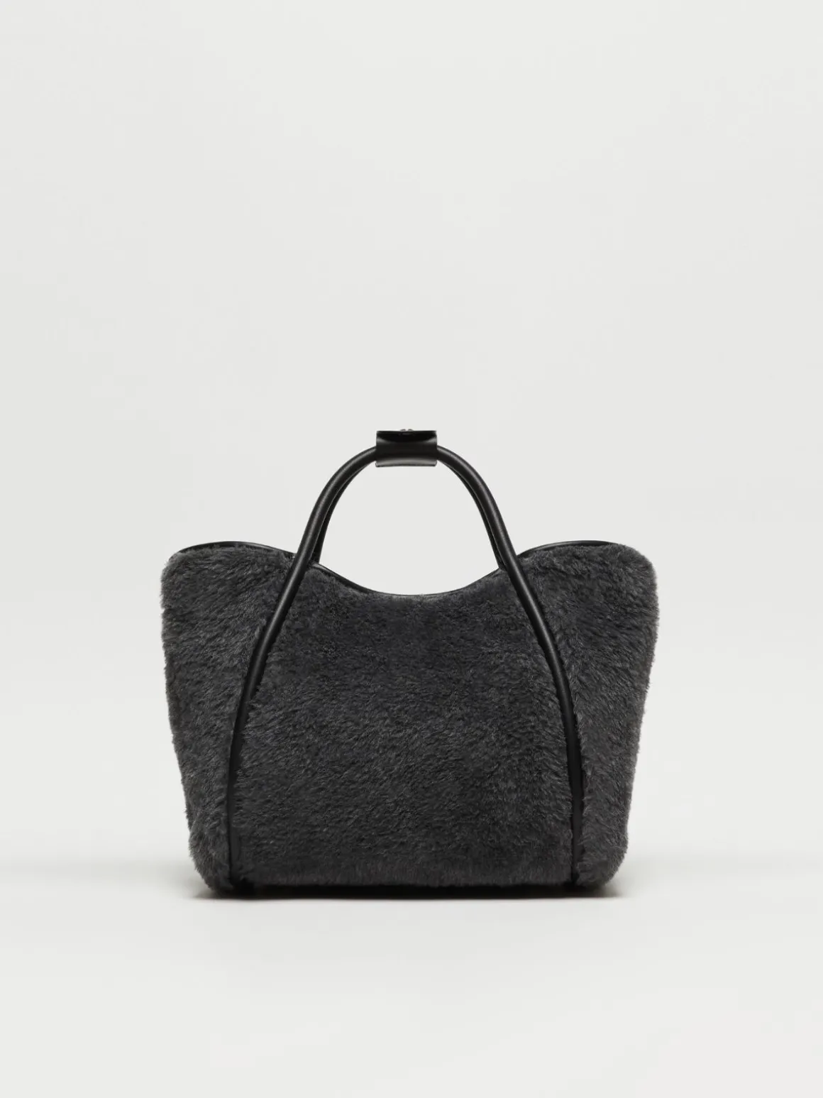 Borsa Marine small in Teddy di lana e alpaca