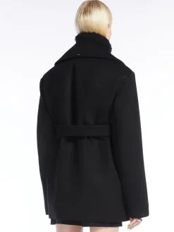 Caban oversize in misto lana