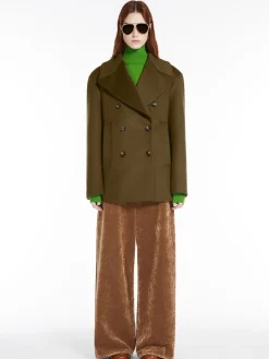 Caban oversize in misto lana