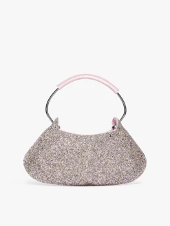 Caju bag mini in tessuto glitter