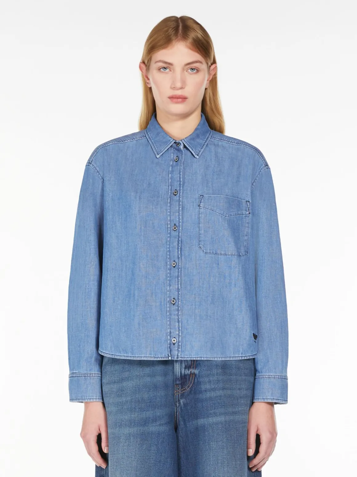 Camicia in denim di cotone