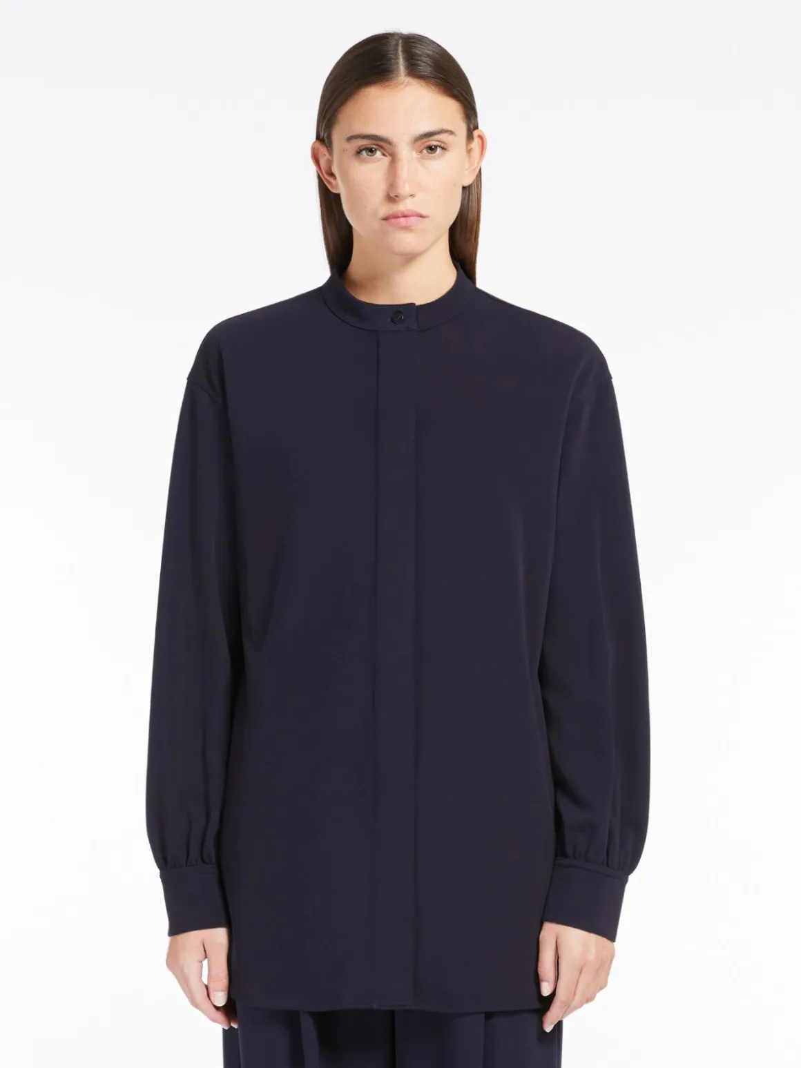 Camicia in jersey fluido