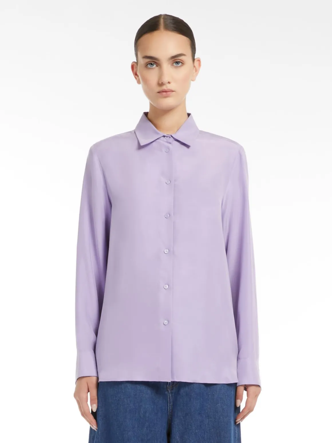 Camicia in seta lavata