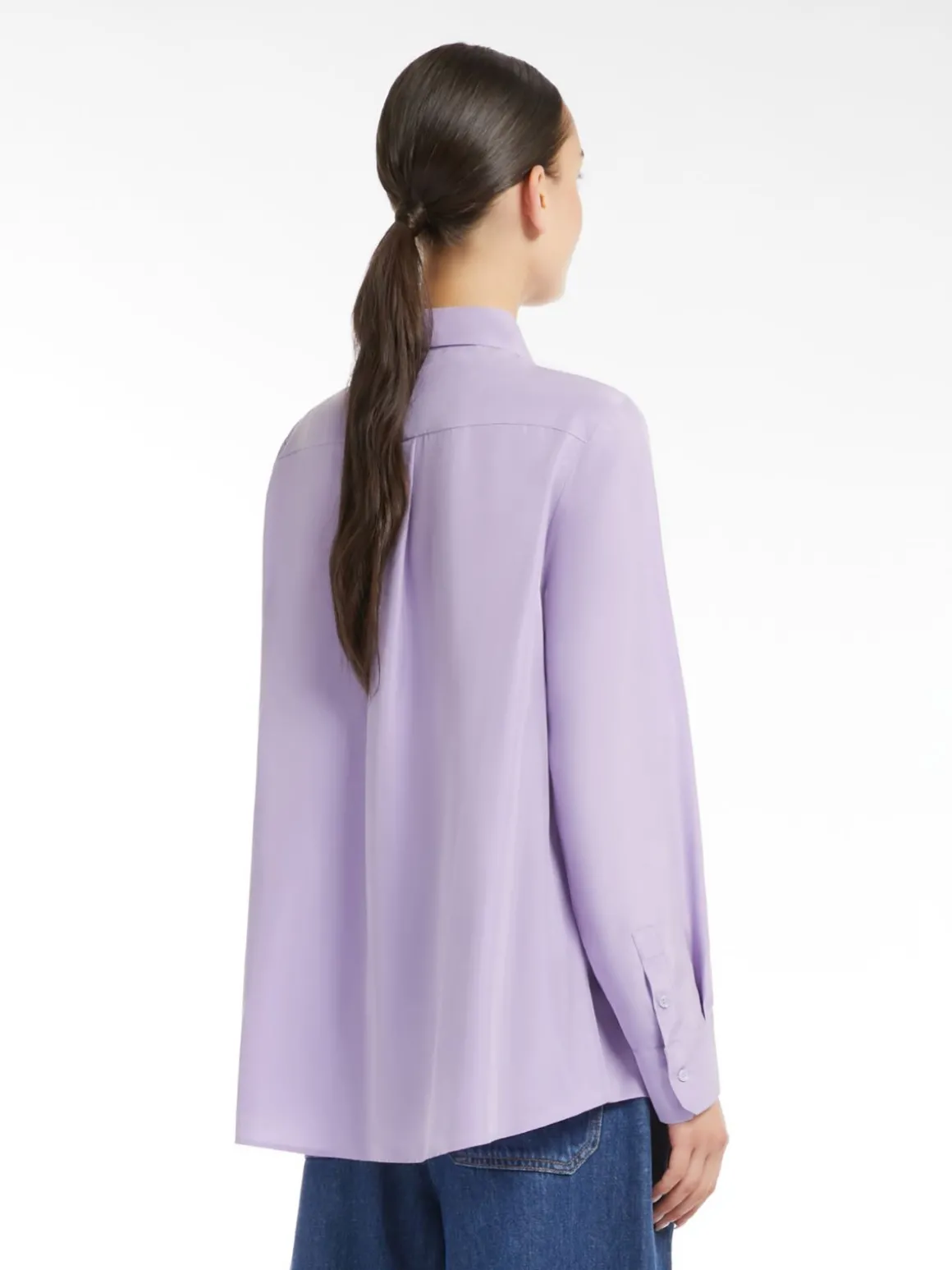 Camicia in seta lavata