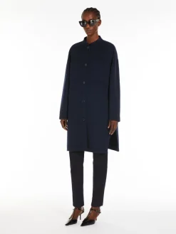 Cappotto a camicia in lana
