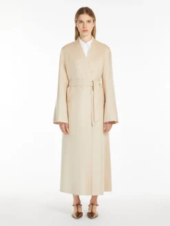 Cappotto a vestaglia in cammello