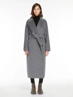 Cappotto a vestaglia in lana e alpaca