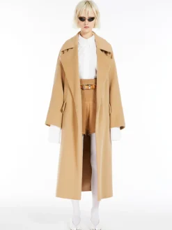 Cappotto a vestaglia in misto cashmere