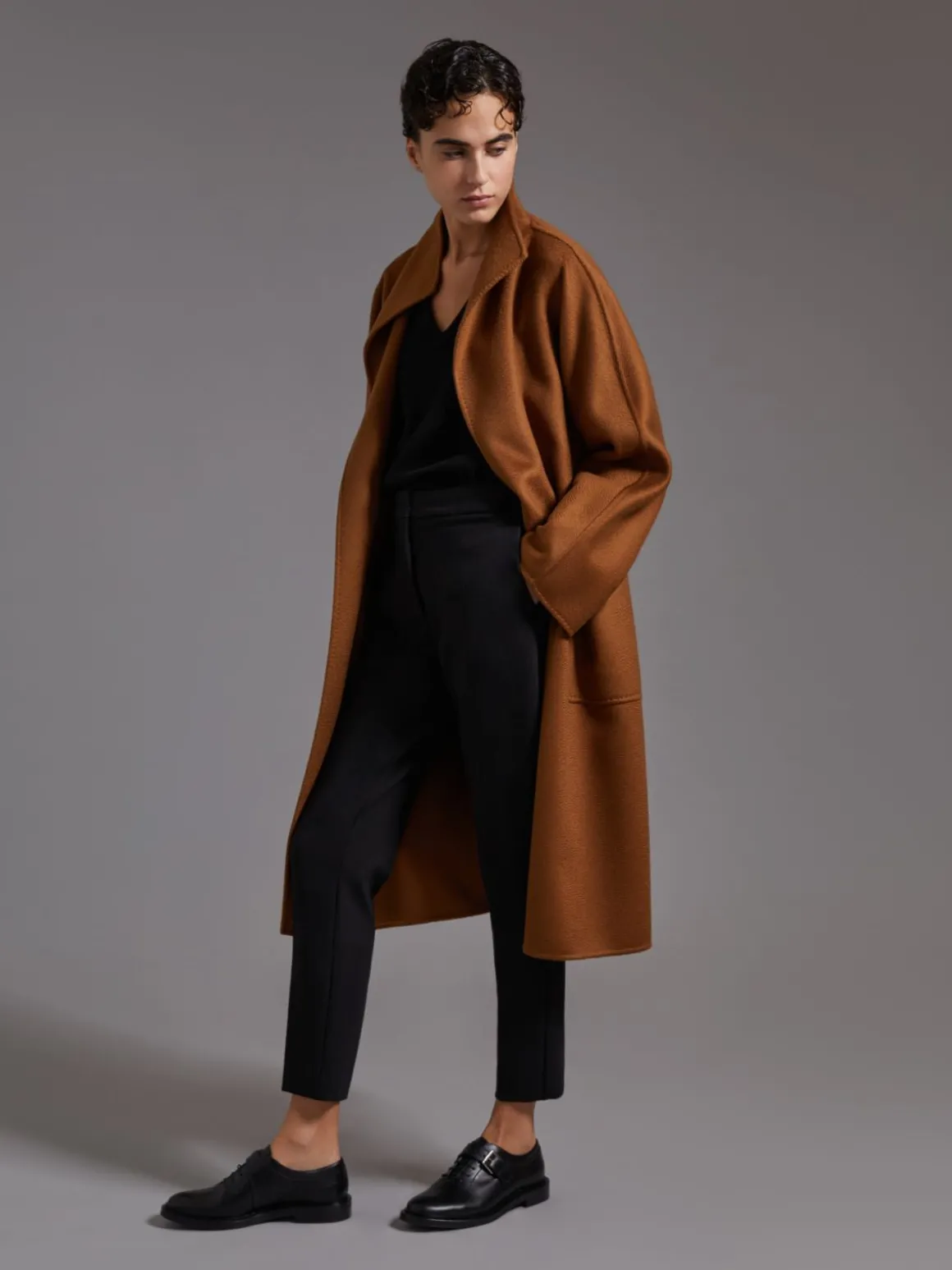 Cappotto cardigan in cachemire