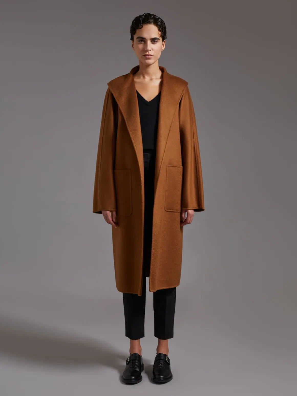 Cappotto cardigan in cachemire