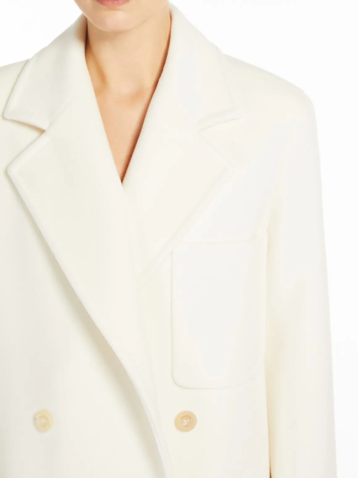 Cappotto in beaver di lana e cachemire