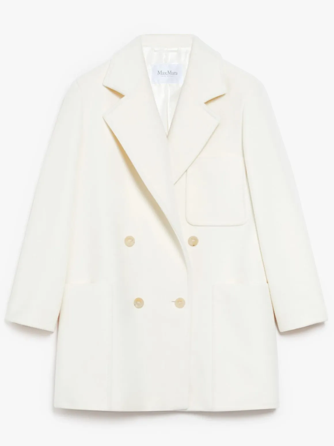 Cappotto in beaver di lana e cachemire