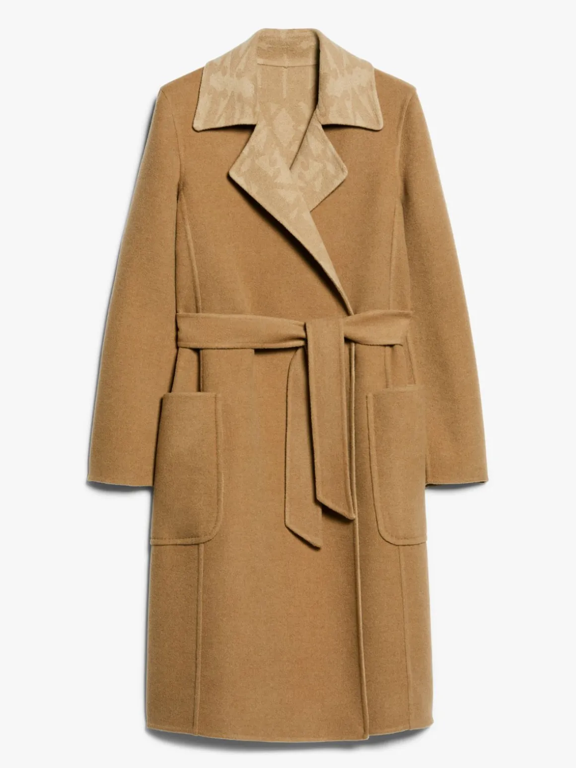 Cappotto reversibile in cammello