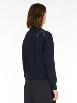 Cardigan a V in cotone